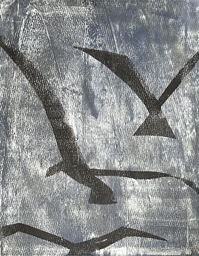 Birds Silhouette Art Print