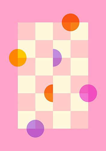 Playful Pastel Circles Art Print by Nanna Paavig