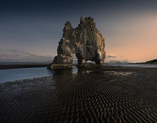 Twilight Ocean Arch Art Print