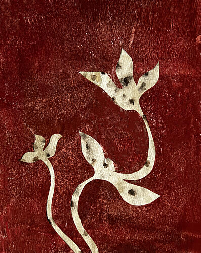 Terracotta Flower Art Print