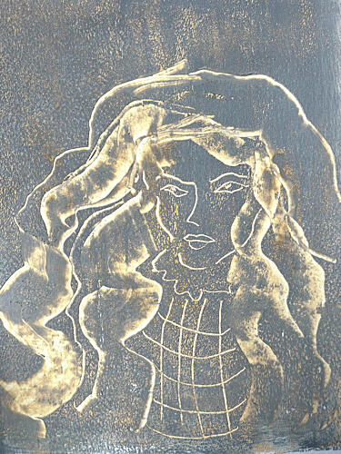 Shining Silhouette Gold Print