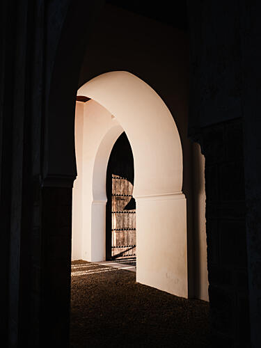 Moroccan Arches Sunlight Gold Print