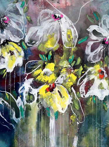 Vibrant Floral Expression Art Print