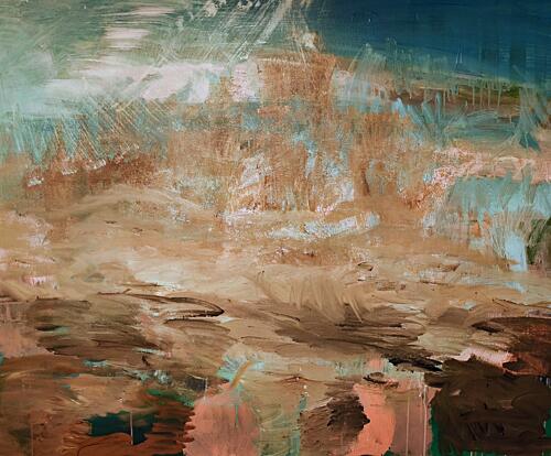 Dynamic Earth Tones Art Print