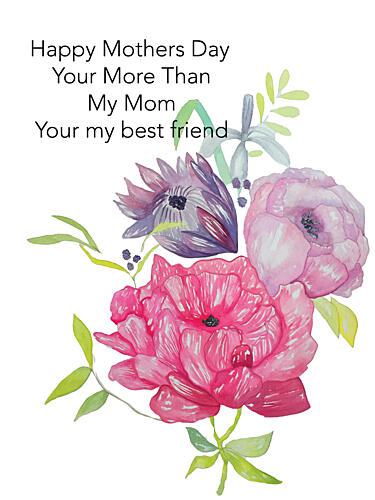 Happy Mothers Day Bouquet Art Print