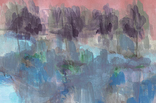 Dreamy Abstract Landscape Art Print