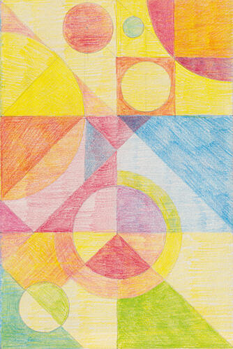 Colorful Abstract Geometry Art Print