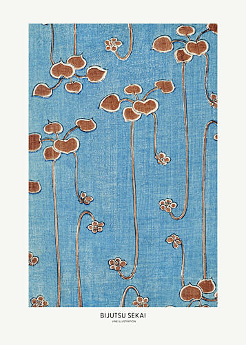 Vine Illustration Art Print by Bijutsu Sekai