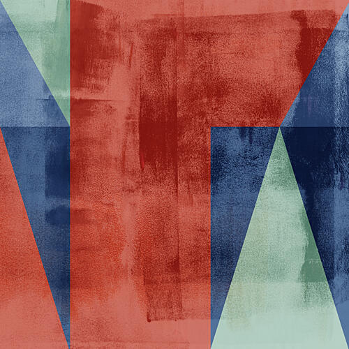 Geometric Color Blocks Art Print