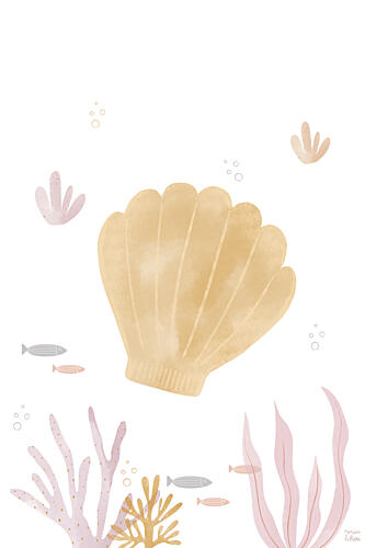 Pastel Ocean Serenity Art Print