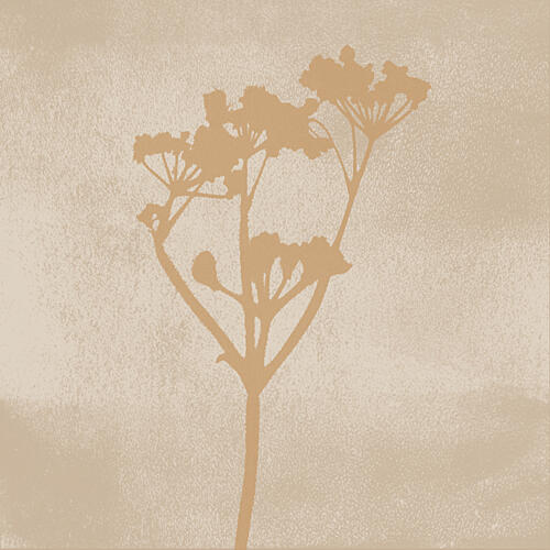 Serene Botanical Silhouette Art Print