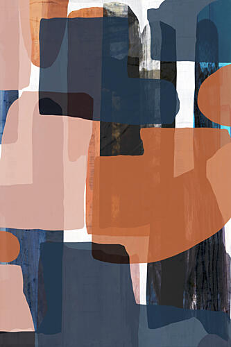 Abstract Color Blocks Art Print by Cartissi