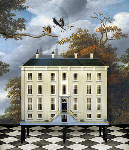 Whimsical Mansion Dream Art Print