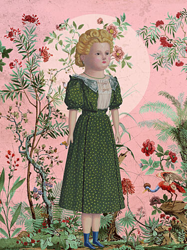 Whimsical Botanical Doll Art Print