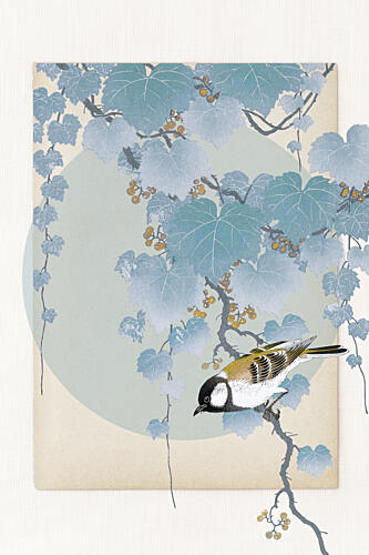 Delicate Bird and Foliage Art Print