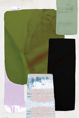 Modern Color Shapes Art Print by Cartissi