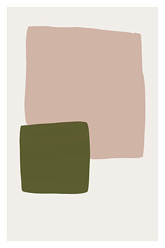Modern Color Blocks Art Print by Cartissi