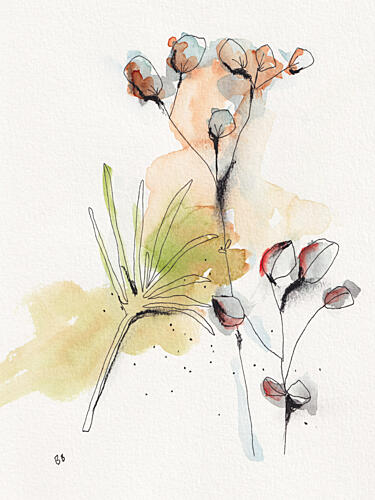 Modern Botanical Study Art Print