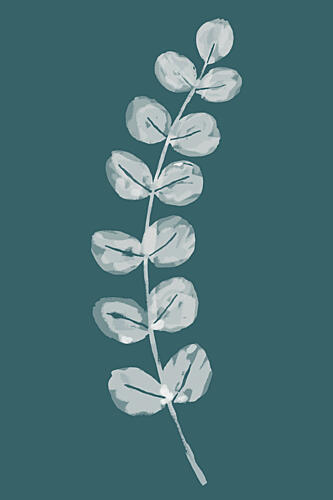 Soft Eucalyptus Leaves Art Print by Cartissi