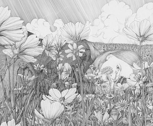 Girls Summer Dream Art Print