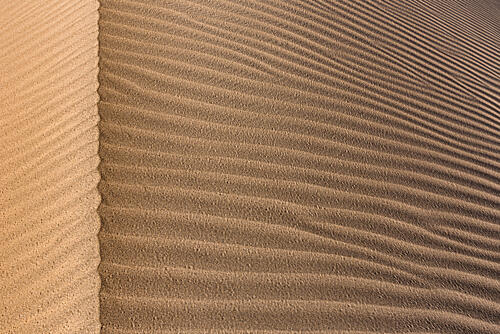 Rippled Desert Dunes Art Print