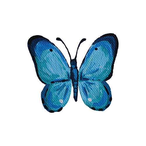 Vibrant Blue Butterfly Art Print