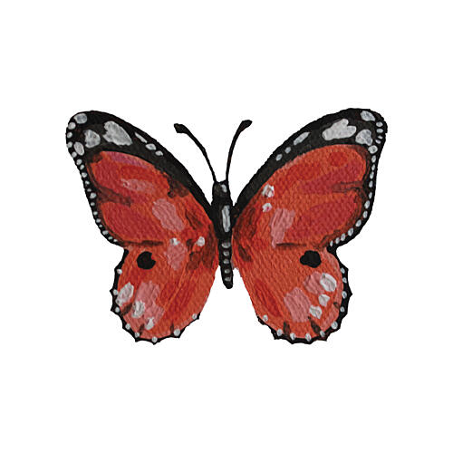 Vibrant Red Butterfly Art Print