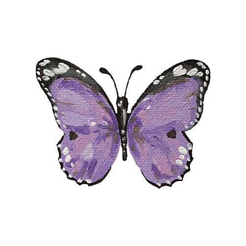 Vibrant Purple Butterfly Art Print