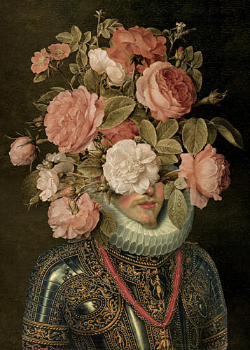 Baroque Rose Gentleman Art Print