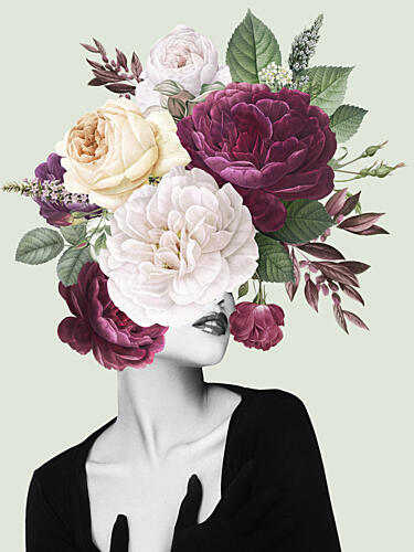 Surreal Floral Beauty Art Print