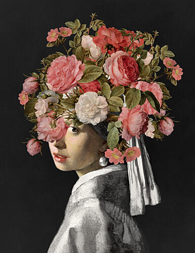 Rose Crown Portrait Art Print