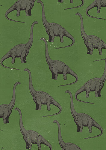 Long Neck Dinosaurs Art Print