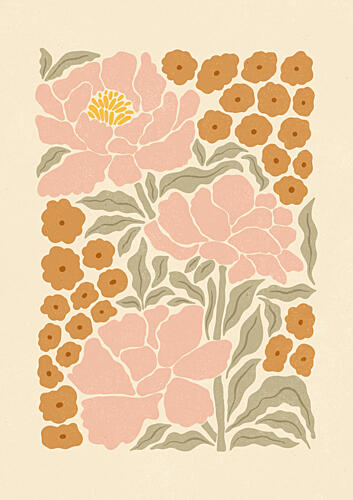 Soft Pink Peonies Art Print