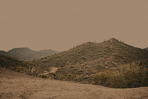 Rugged Desert Landscape Art Print