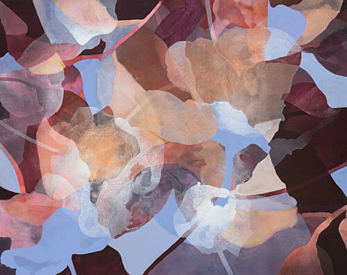 Translucent Color Forms Art Print by Ida Kopperud