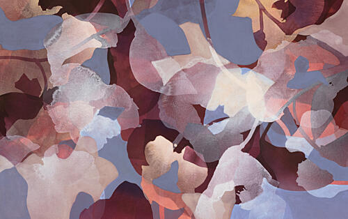 Serene Floral Abstract Art Print by Ida Kopperud