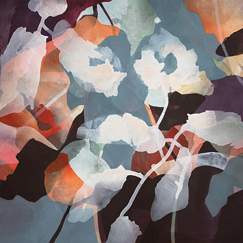 Abstract Botanical Flow Art Print by Ida Kopperud