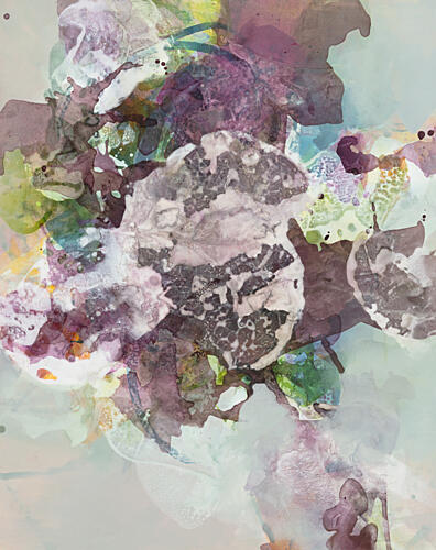 Ethereal Organic Abstract Forms Art Print by Ida Kopperud