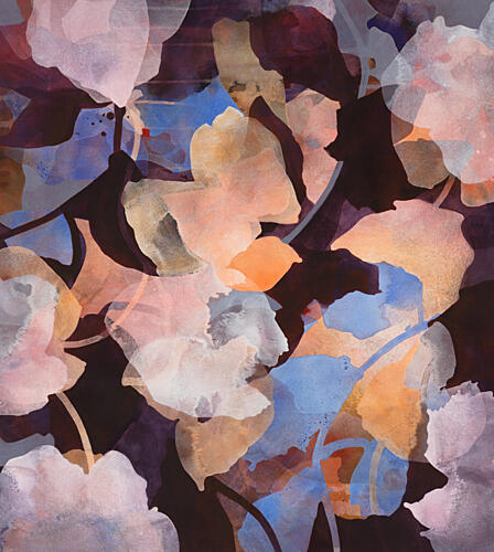 Moody Floral Impression Art Print by Ida Kopperud