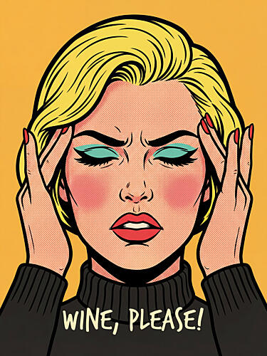 Wine Please Pop Art Pop art reproduction