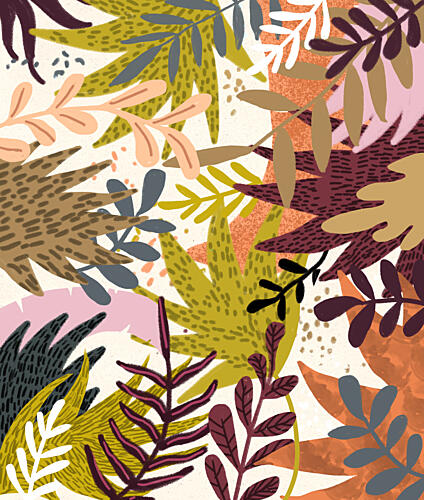Earthy Botanical Foliage Art Print