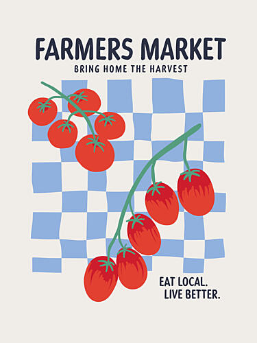 Farmers Market Tomatoes Art Print