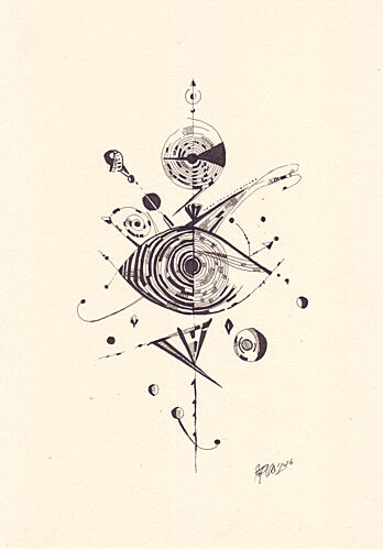 Mystic Geometric Eye Art Print