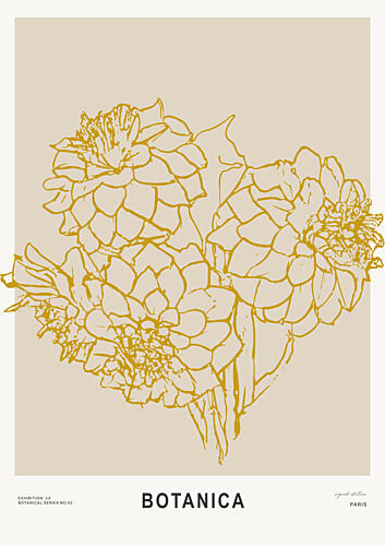 Botanicayellow Art Print
