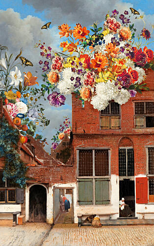 Whimsical Dutch Blooms Art Print