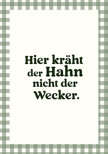 Hierkrahtderhahn Art Print