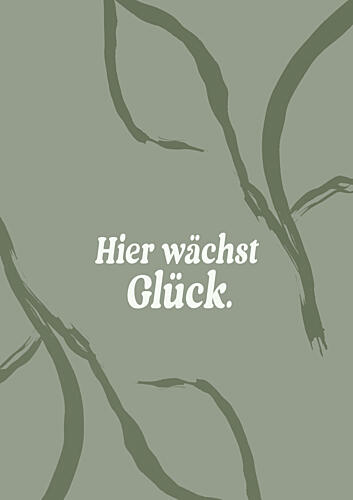 Hierwachstgluck Art Print