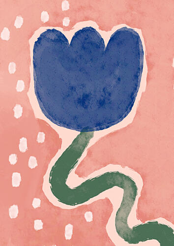 Bluetulip Art Print