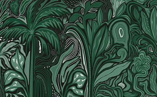 Lush Green Jungle Art Print
