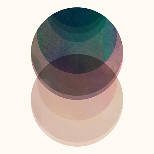 Muted Circle Gradient Art Print by Cartissi